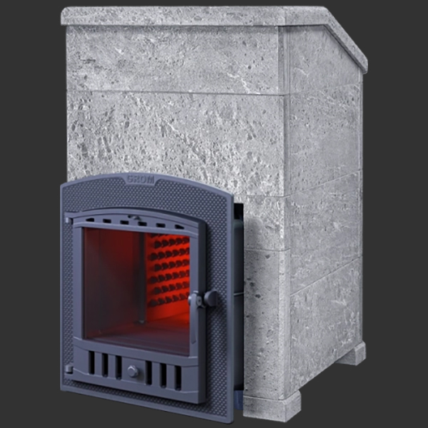 Cast Iron Stoves in Soapstone Cladding