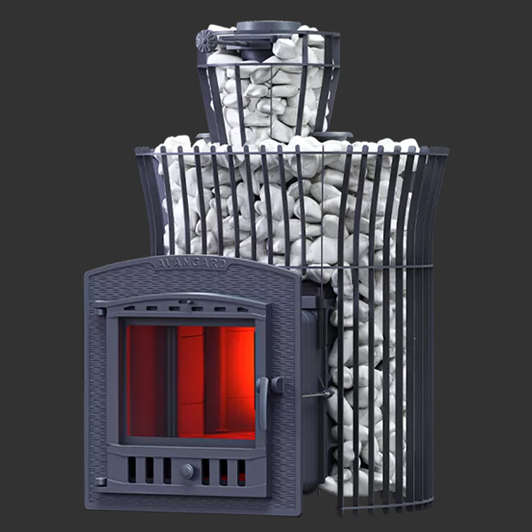 Cast Iron Stoves in Stone Cage