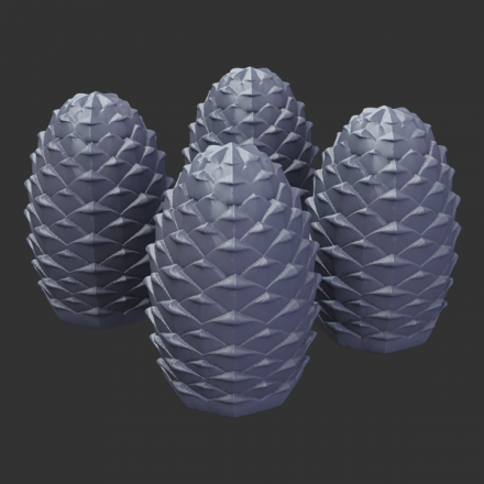 Cast Iron Cones 4 pcs